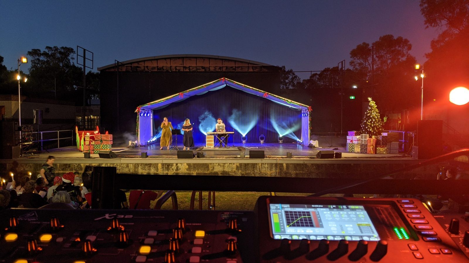 Christmas carols PA hire Perth, sound and lighting for school carols nights