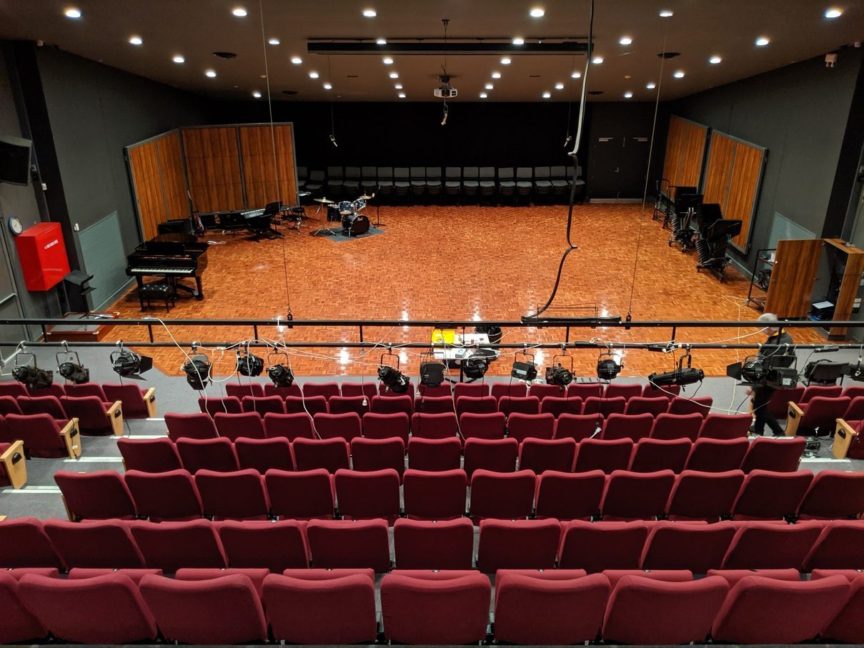 Perth school music concert with PA system and stage lighting for band and choir performance